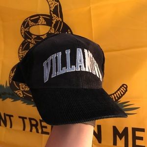 vintage Villanova Starter corduroy snapback hat