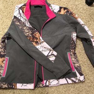 Gray and Pink Camo Jacket