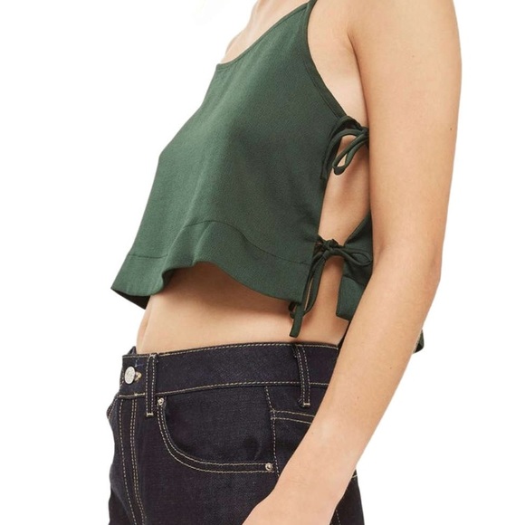 TOPSHOP Side Tie Crop Camisole - Picture 3 of 4