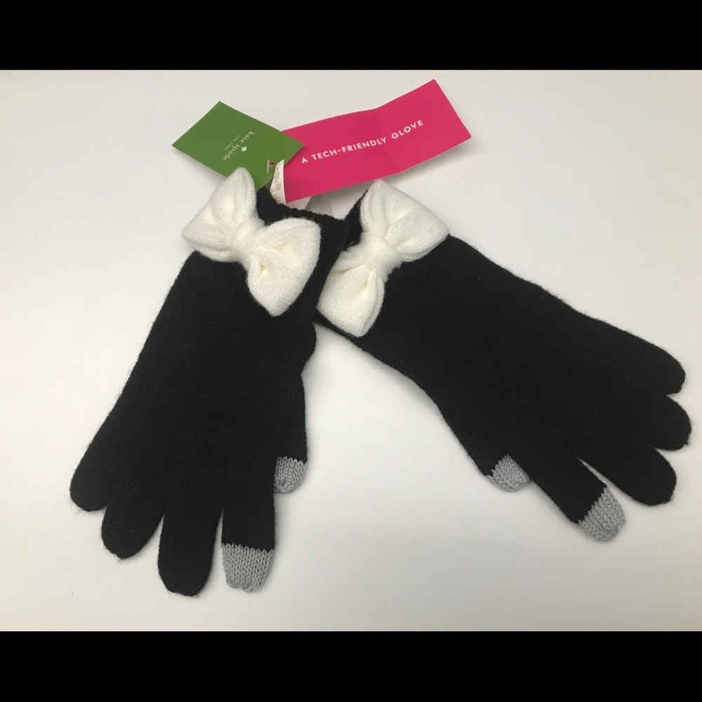 NWT Kate Spade Colorblock Bow Touch Glove