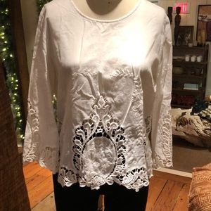 Cynthia Rowley 3/4 sleeve top