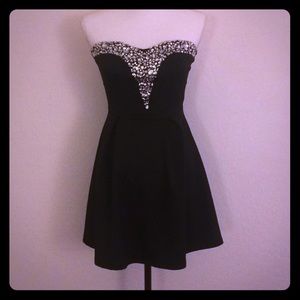 Black jeweled dress