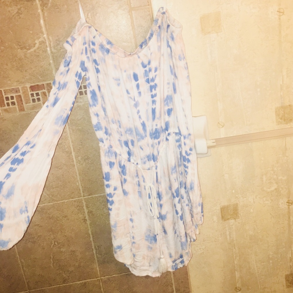 Long sleeve off shoulder romper