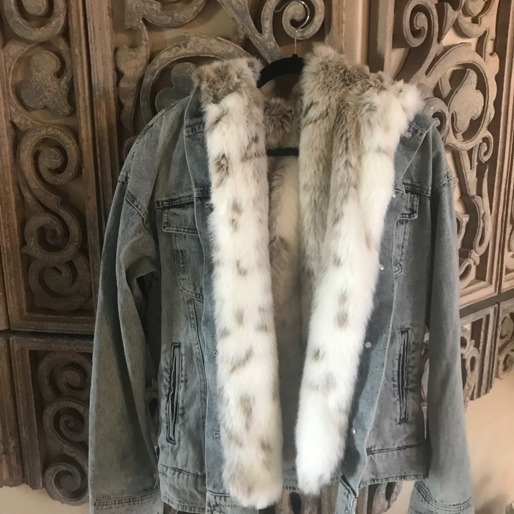 FUR jean jacket
