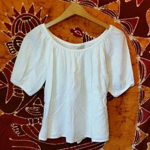 🌼 LOFT Peasant Top