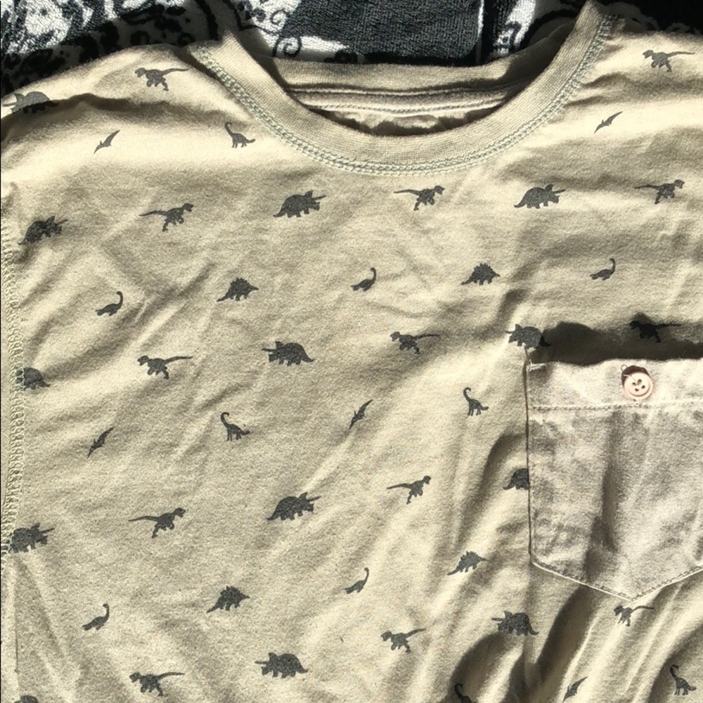 Small Retro Alpha Dino Pattern Tee!