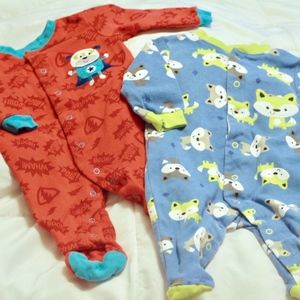 2 Pekkle Footies Pajamas Bundle