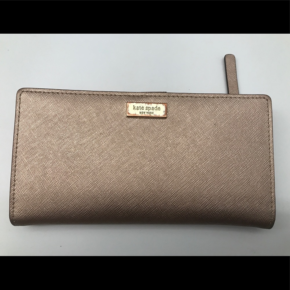 Kate Spade Stacy Laurel Way Wallet Rose Gold