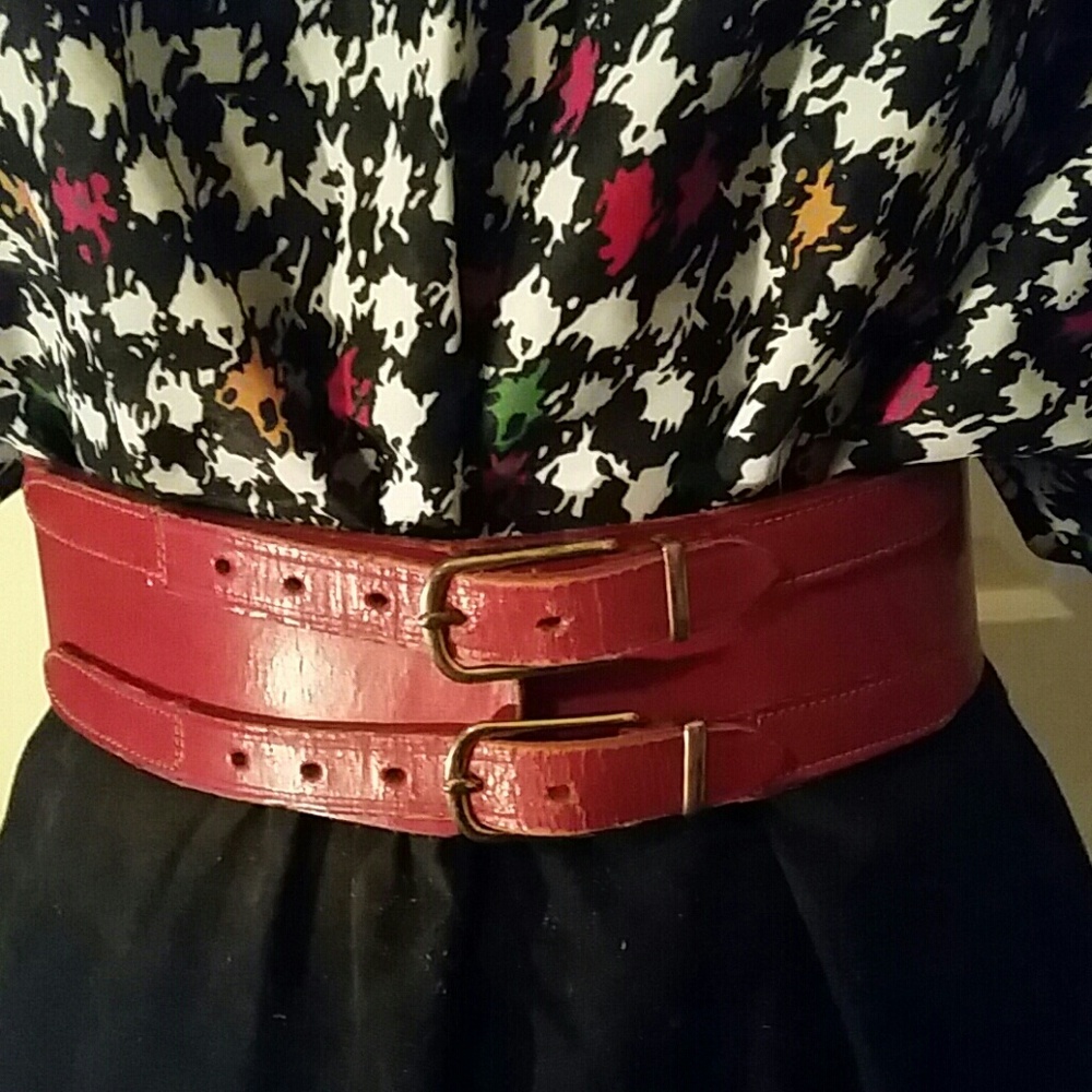 Genuine Cowhide Bridle Leather Waistcincher Belt