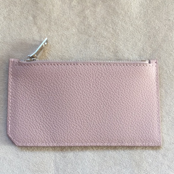 Saint Laurent Fragments Card Case in Rose Antic - Picture 8 of 8