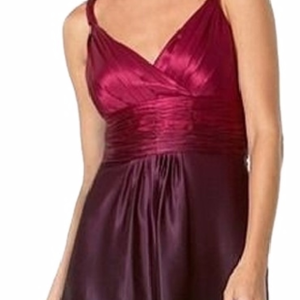 Ann Taylor 100%  silk fuschia ombre dress
