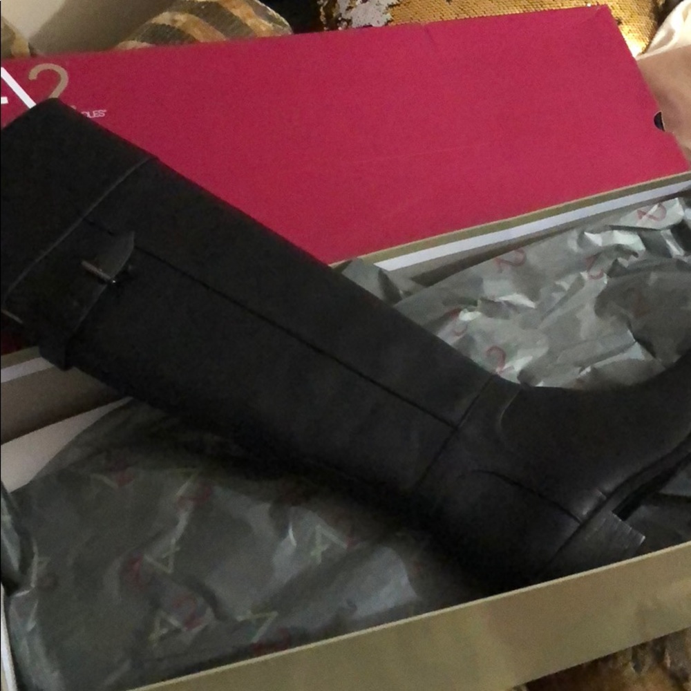 Black Aerosoles Knee High boots.