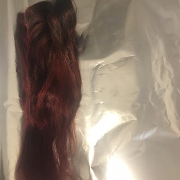 Ombré burgundy Closure 16” - Picture 2 of 3