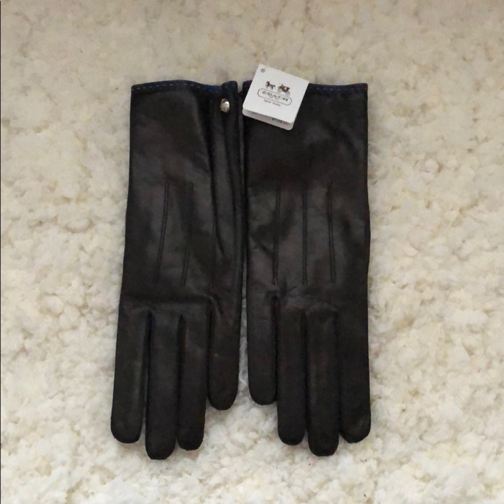 Coach leather gloves 7 1/2