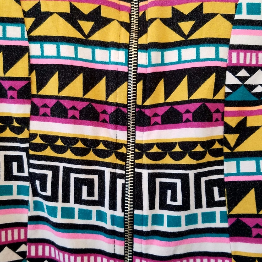 H&M Neon Aztec Bodycon Dress