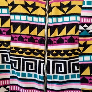 H&M Neon Aztec Bodycon Dress