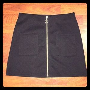 Streetwear Zip Up Skirt