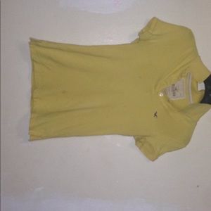 Hollister yellow polo