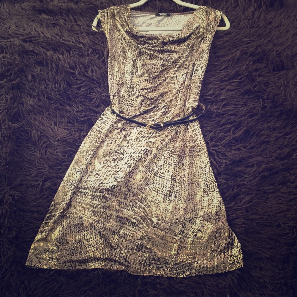 Gold dress