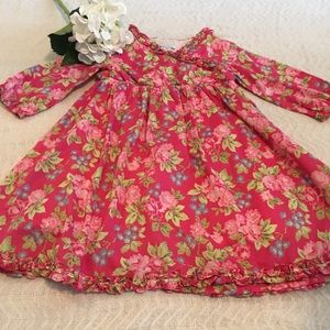 Garnet Hill Girls Floral Dress - Size 7