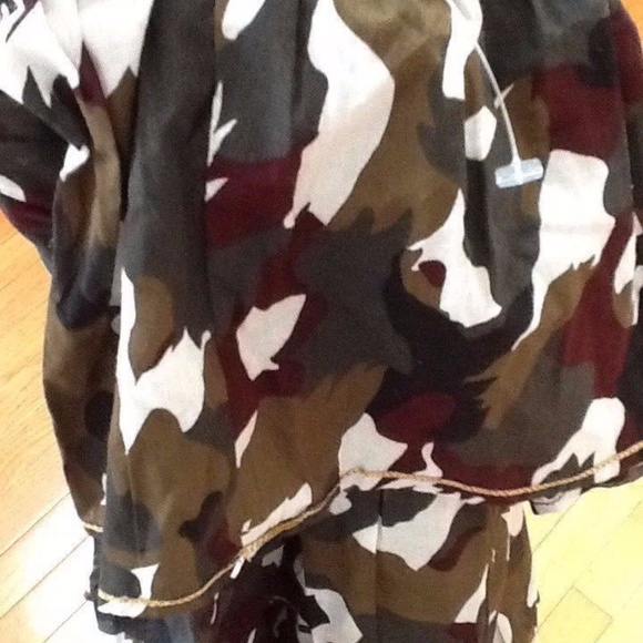 Lane Bryant SZ 18/20 Camouflage Green Tiered Skirt - Picture 5 of 5