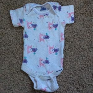 Newborn girl onesie