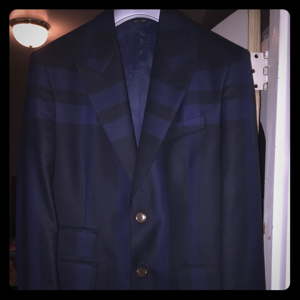 Mens Striped Vivienne West Wood Blazer Sz 48