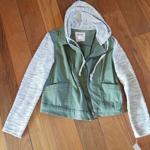Mossimo olive jacket hoodie
