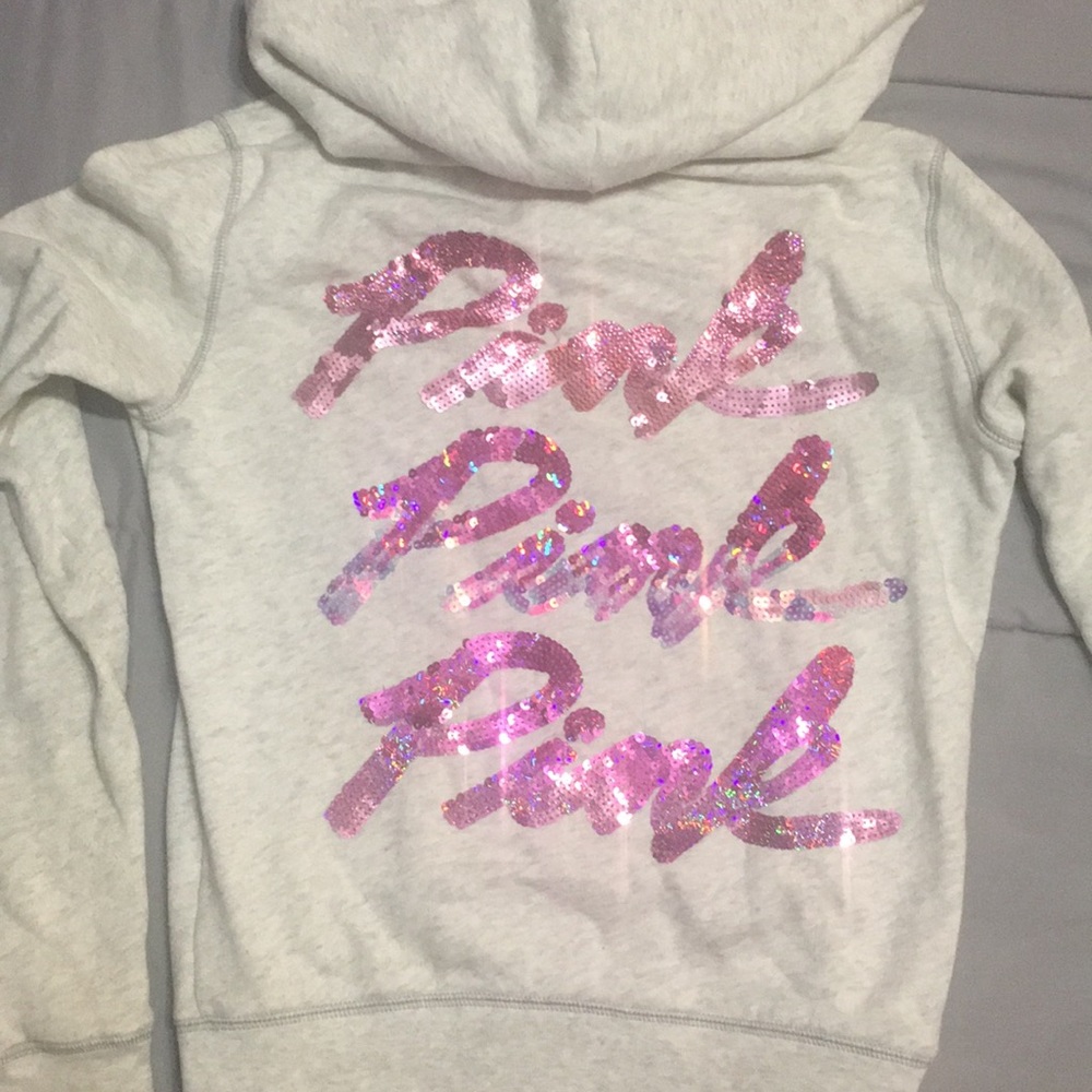 Sequined VS PINK hoodie