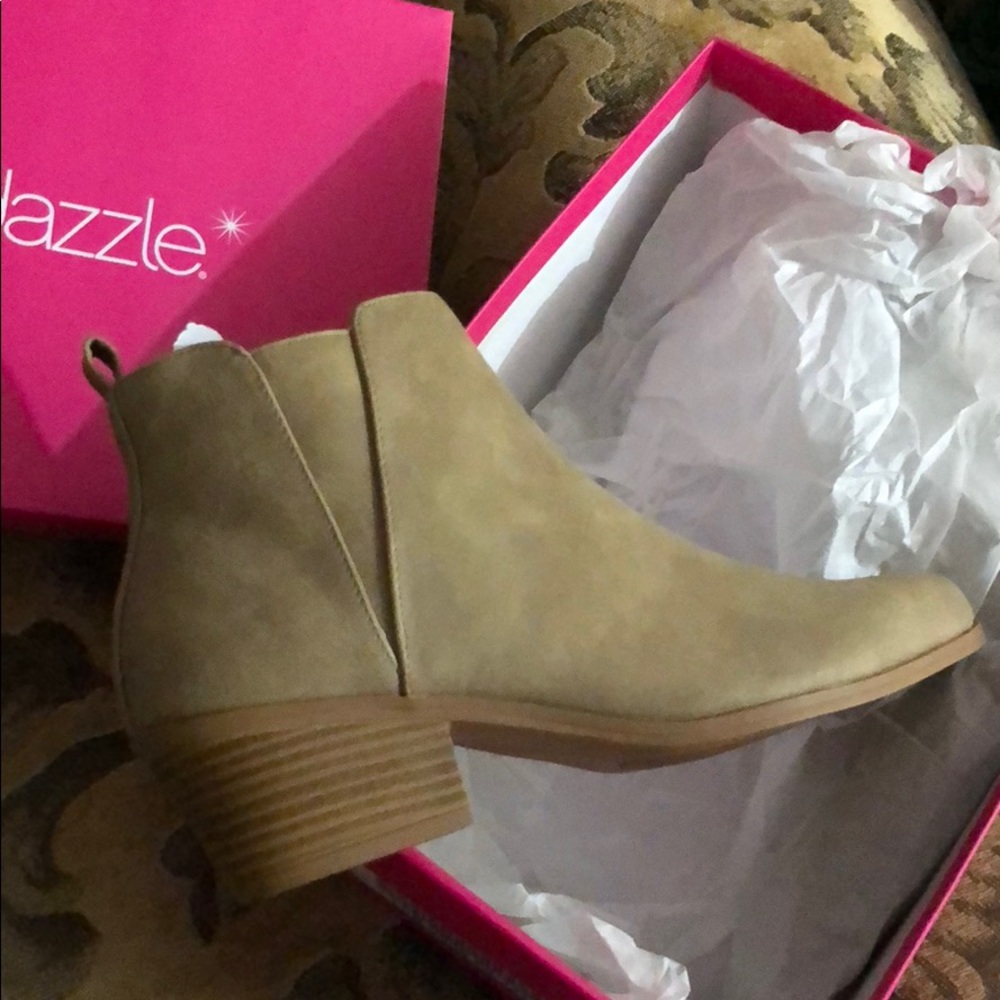 Taupe booties