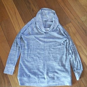 2XL Eddie Bauer Heathered Navy Long Sleeve