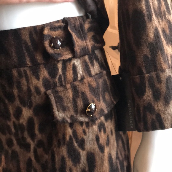Classy leopard print Wool Suit Set by Fashionista - Picture 4 of 8