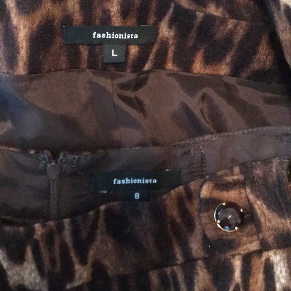 Classy leopard print Wool Suit Set by Fashionista - Picture 6 of 8