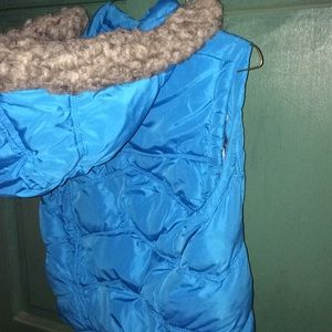 Aeropostale Fur Hood Vest