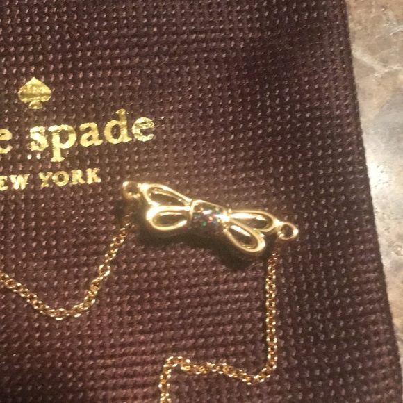 New Kate Spade Multi Glitter Moon River Necklace - Picture 3 of 6