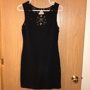 Black lace dress!