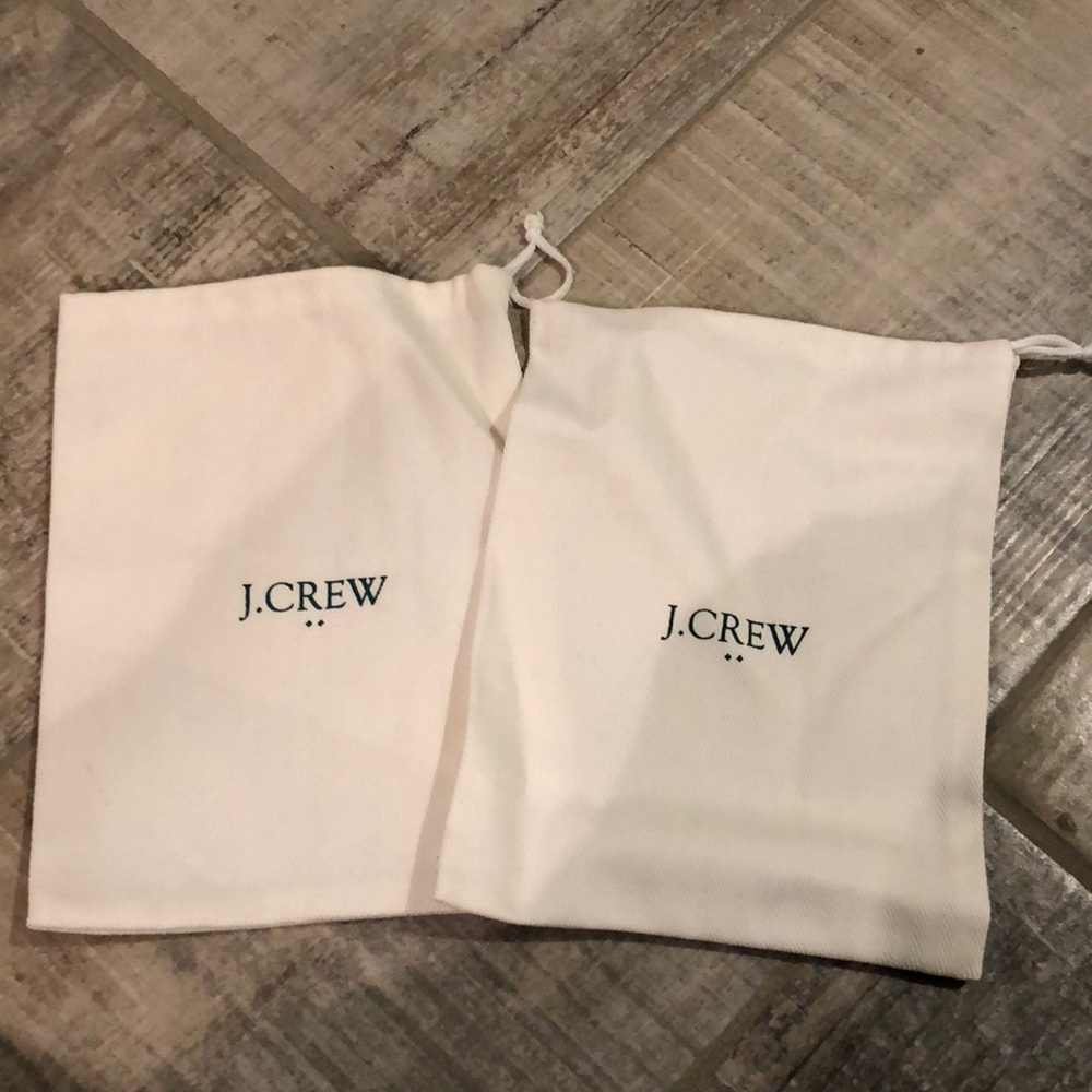 2 J Crew drawstring jewelry bags
