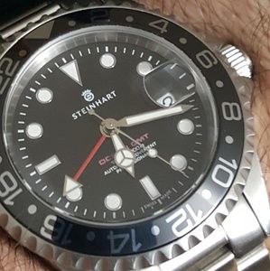 SALE STEINHART GMT OCEAN 1 CERAMIC Bez. Dive WATCH