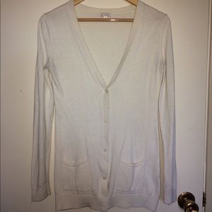 Cream colored cardigan