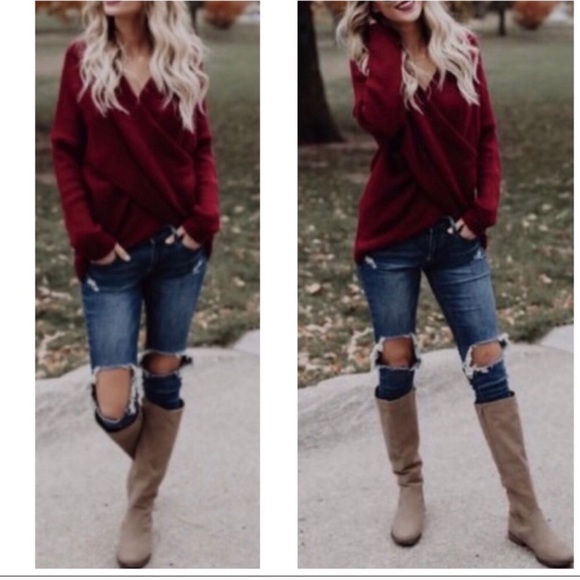 Gorgeous Wrap style sweater - Picture 3 of 5