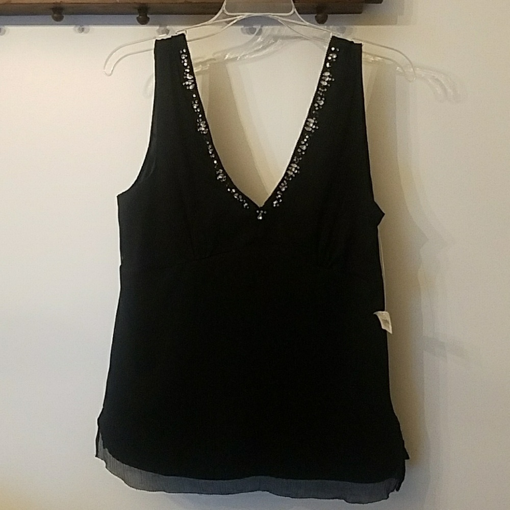 Messino V- neck with rhinestones