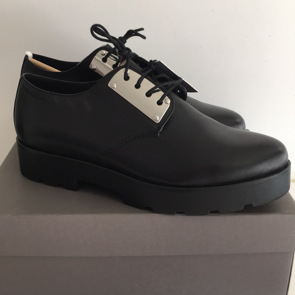 NIB Vagabond Aurora Black Platform Oxfords