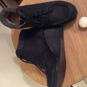 Clark’s wedge booties. Dark blue.