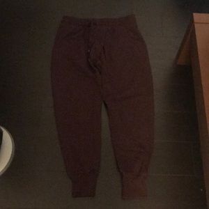 Aerie maroon joggers