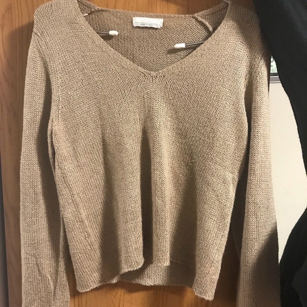 PRADA 100% silk made in Italy v neck sweater