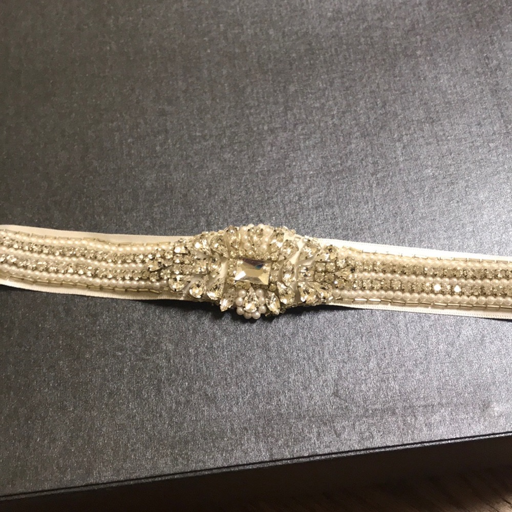 Ivory Satin Wedding Belt