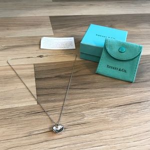 Tiffany and Co. Sterling Silver Heart Necklace