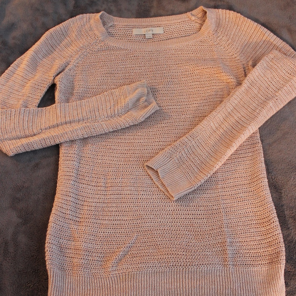 Light Pink LOFT Knit Sweater