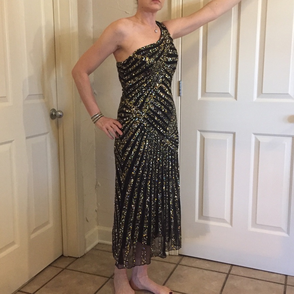 Glamorous Sequin One Shoulder Dress