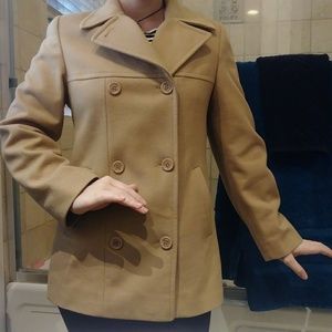 Kristen Blake Beige Pea Coat